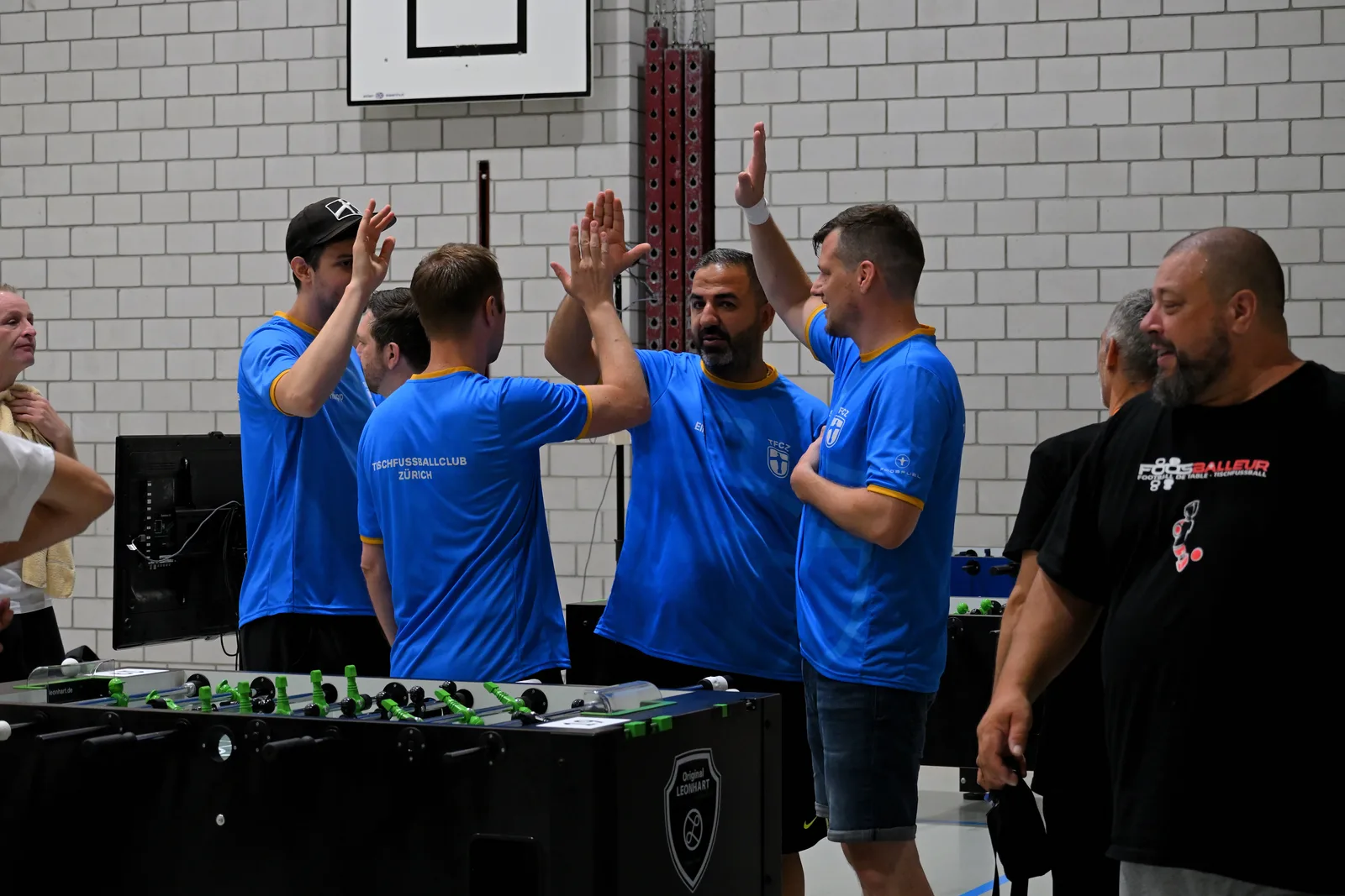 Mannschaft im Clublokal